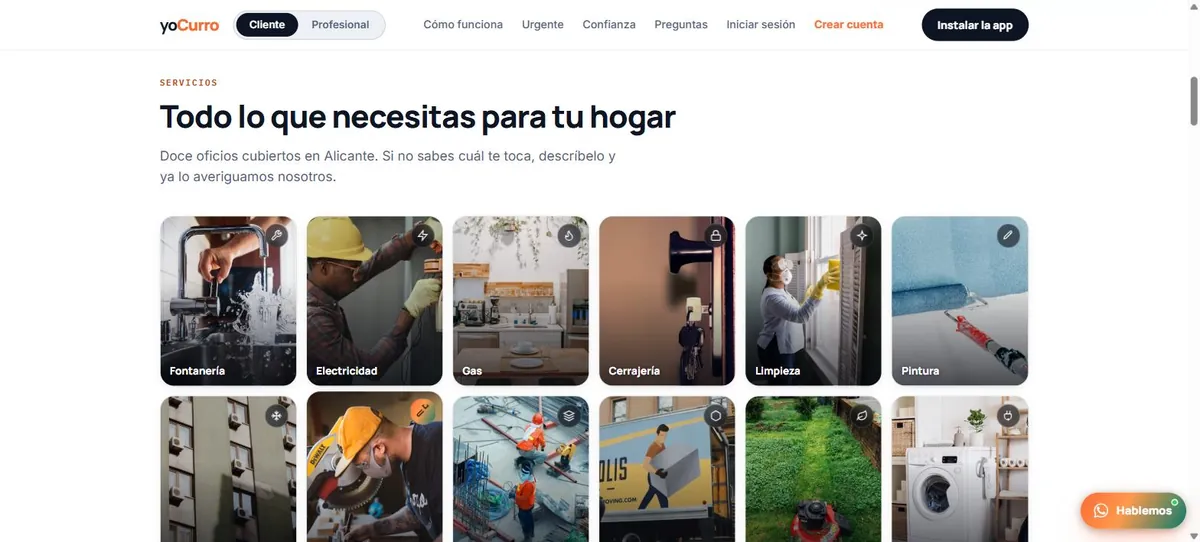Los doce oficios que cubre yoCurro